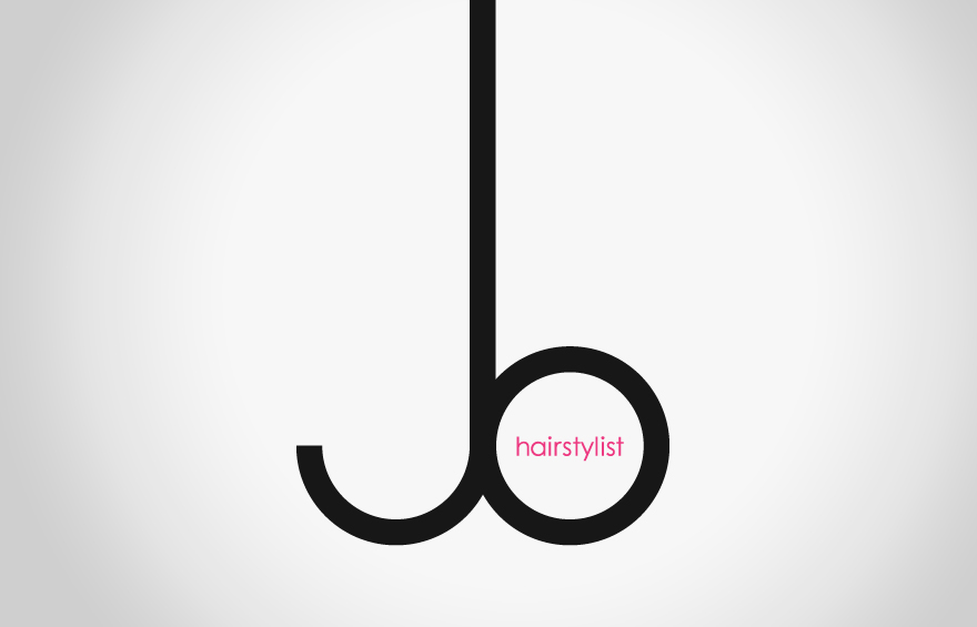 Final logo design for hair stylist Jo