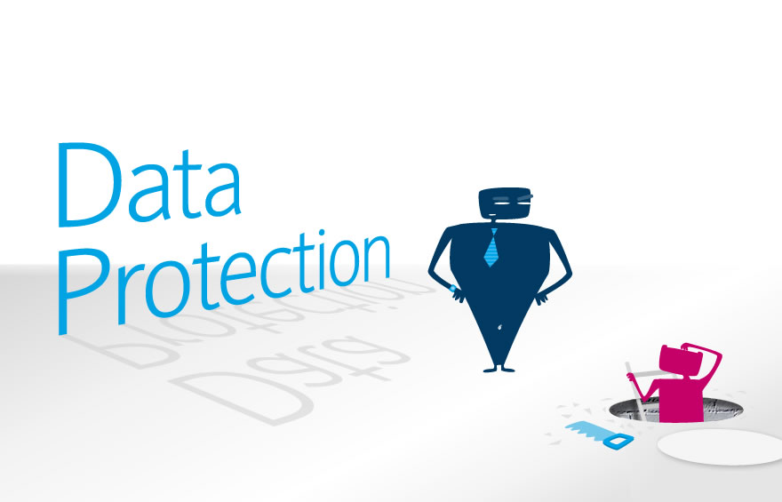 Illustration and Character Design concepts for Data Protection