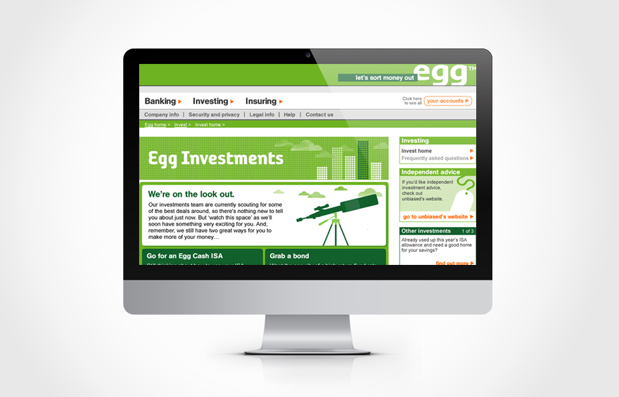 Examples of HTML email design for Egg.